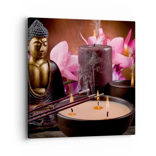 Obraz na plátne - Očistiť myseľ, upokojiť telo - 40x40 cm