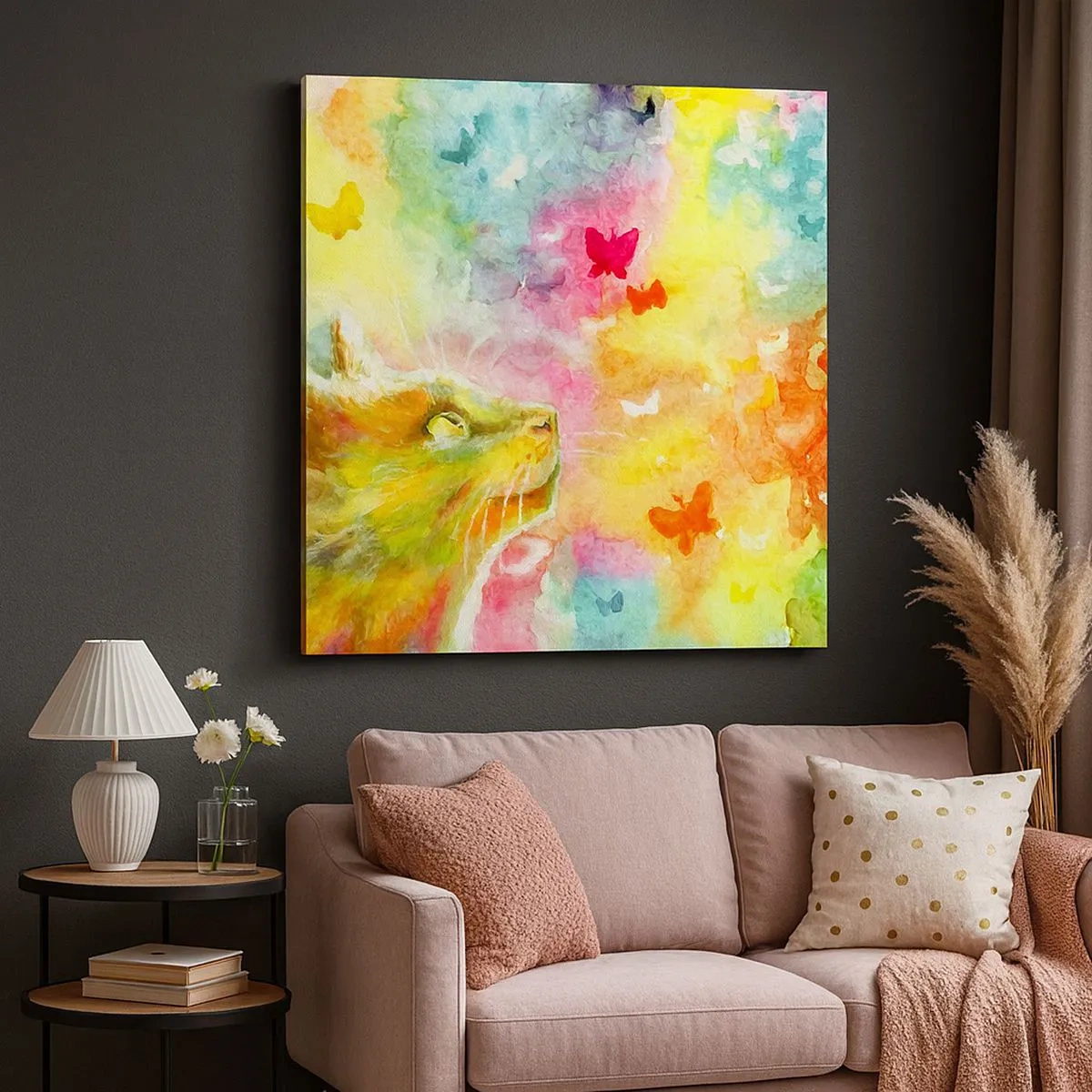 Obraz na plátne - Nezmysly v mačacom raji - 30x30 cm