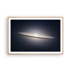 Plagát v ráme zo svetlého duba - Kedysi dávno v jednej preďalekej galaxii… - 91x61 cm