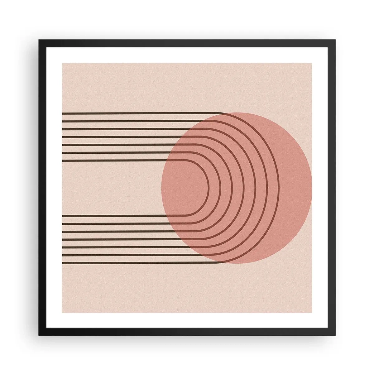 Plagát v čiernom ráme - Neodolateľná príťažlivosť - 60x60 cm