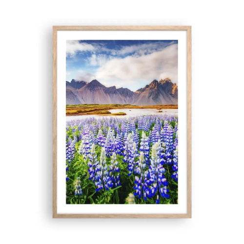 Plagát v ráme zo svetlého duba - Sila a prísnosť vedľa miernosti - 50x70 cm