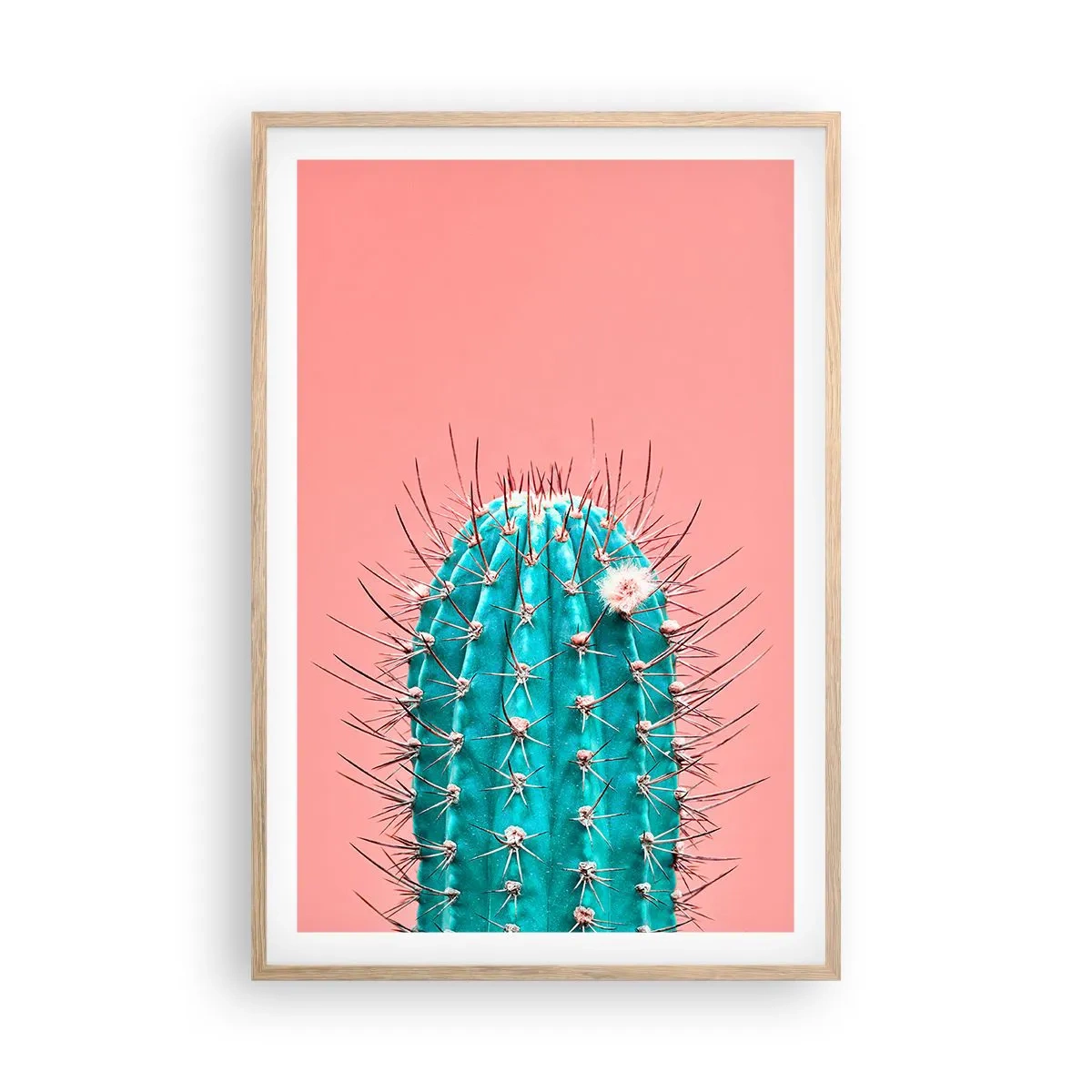 Plagát v ráme zo svetlého duba - Len pozeraj - 61x91 cm