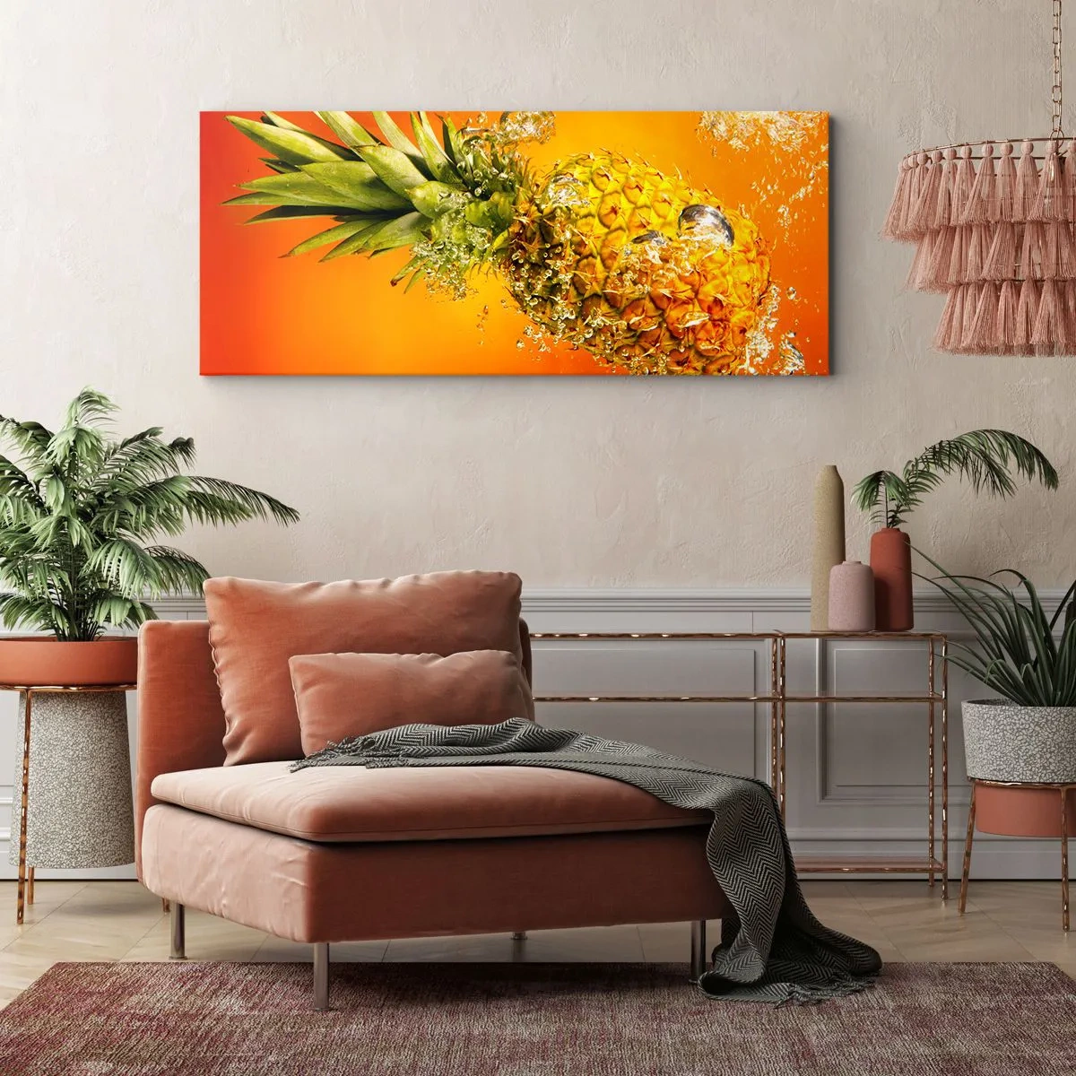 Obraz na plátne - Tropická šťavnatá sviežosť - 100x40 cm