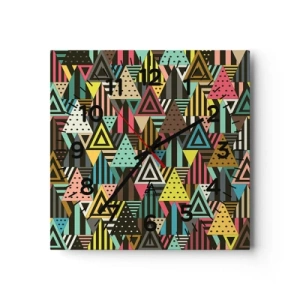 Nástenné hodiny - V rytme na tri - 30x30 cm