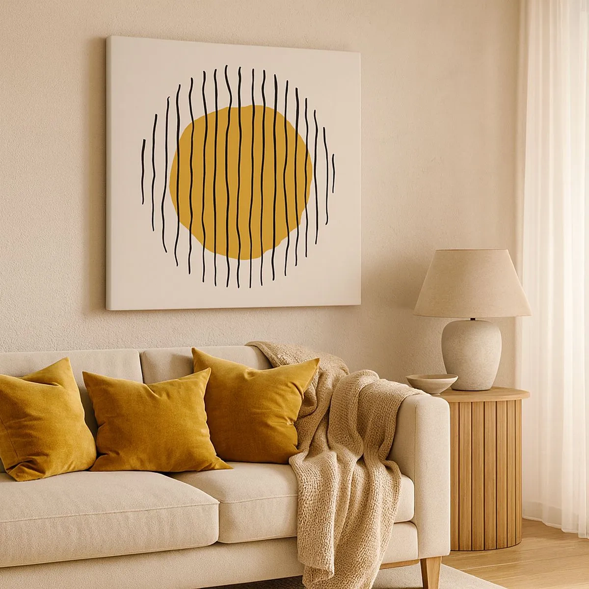 Obraz na plátne - Abstrakcia kmitajúca žiarom - 30x30 cm