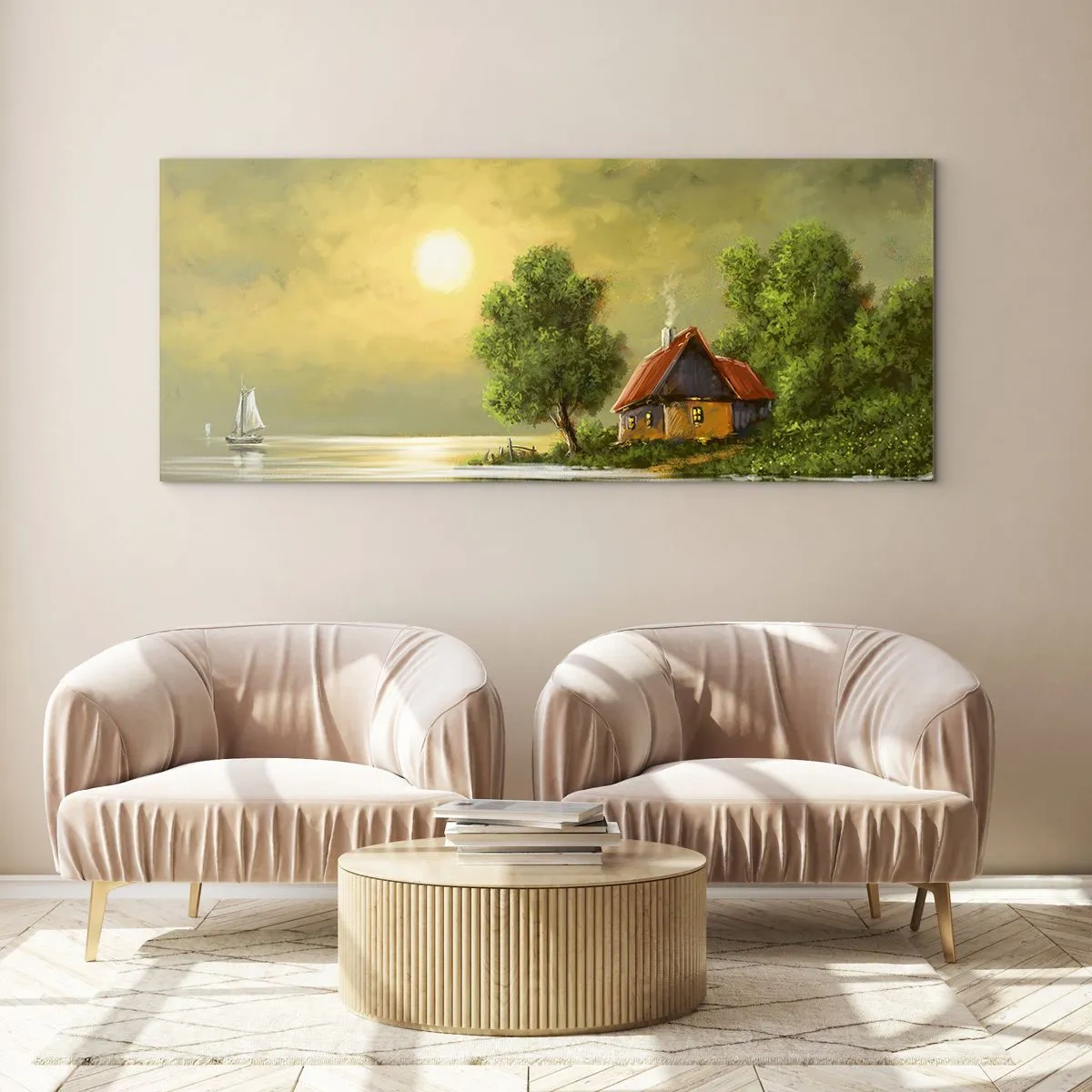 Obraz na skle - Krásne, ako z obrázku - 90x30 cm