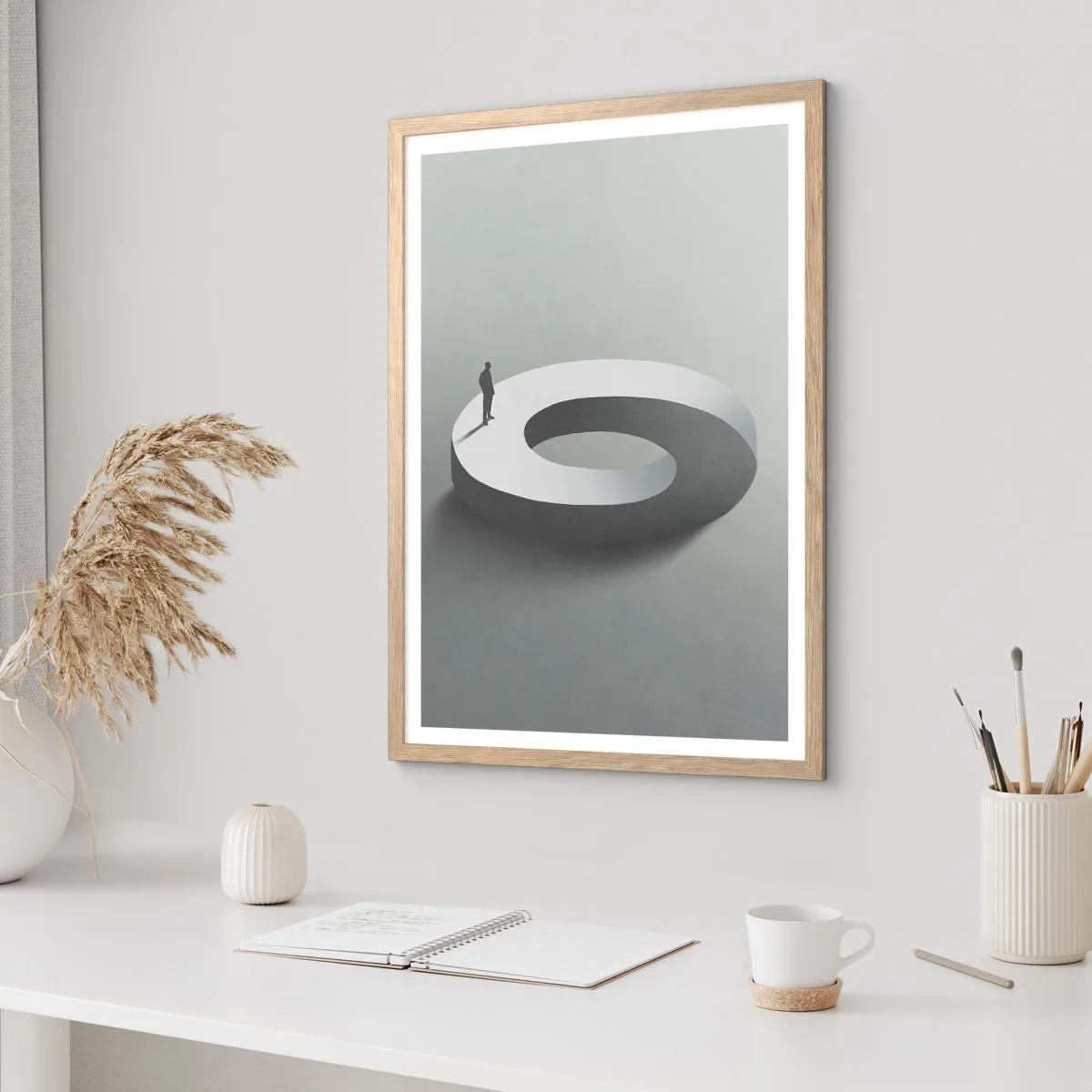 Plagát v ráme zo svetlého duba - To pochopíš - 50x70 cm