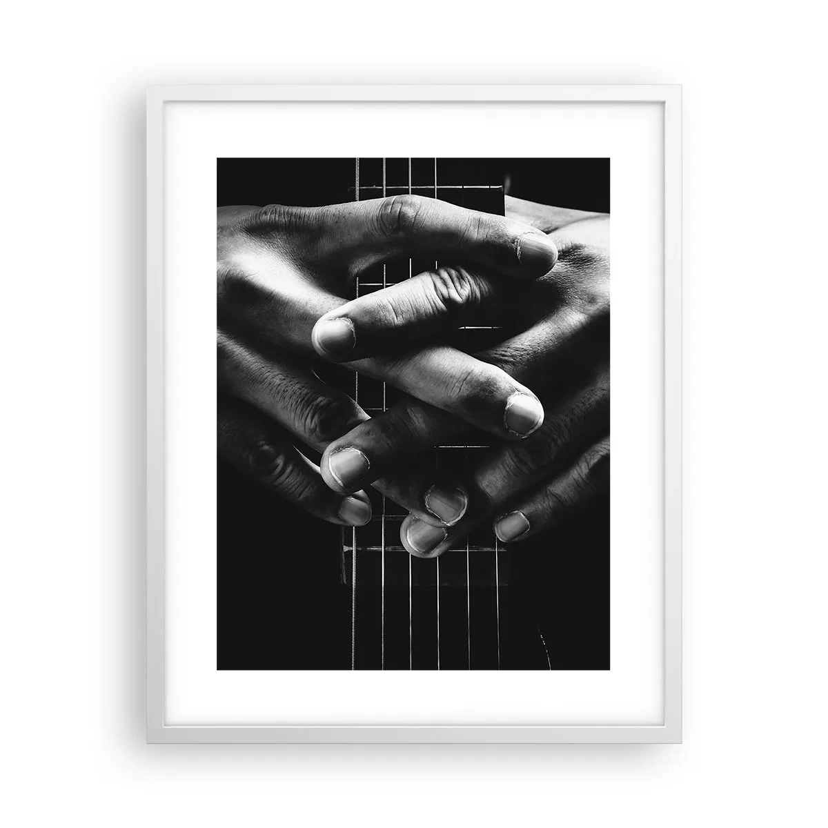 Plagát v bielom ráme - Umelcova modlitba - 40x50 cm