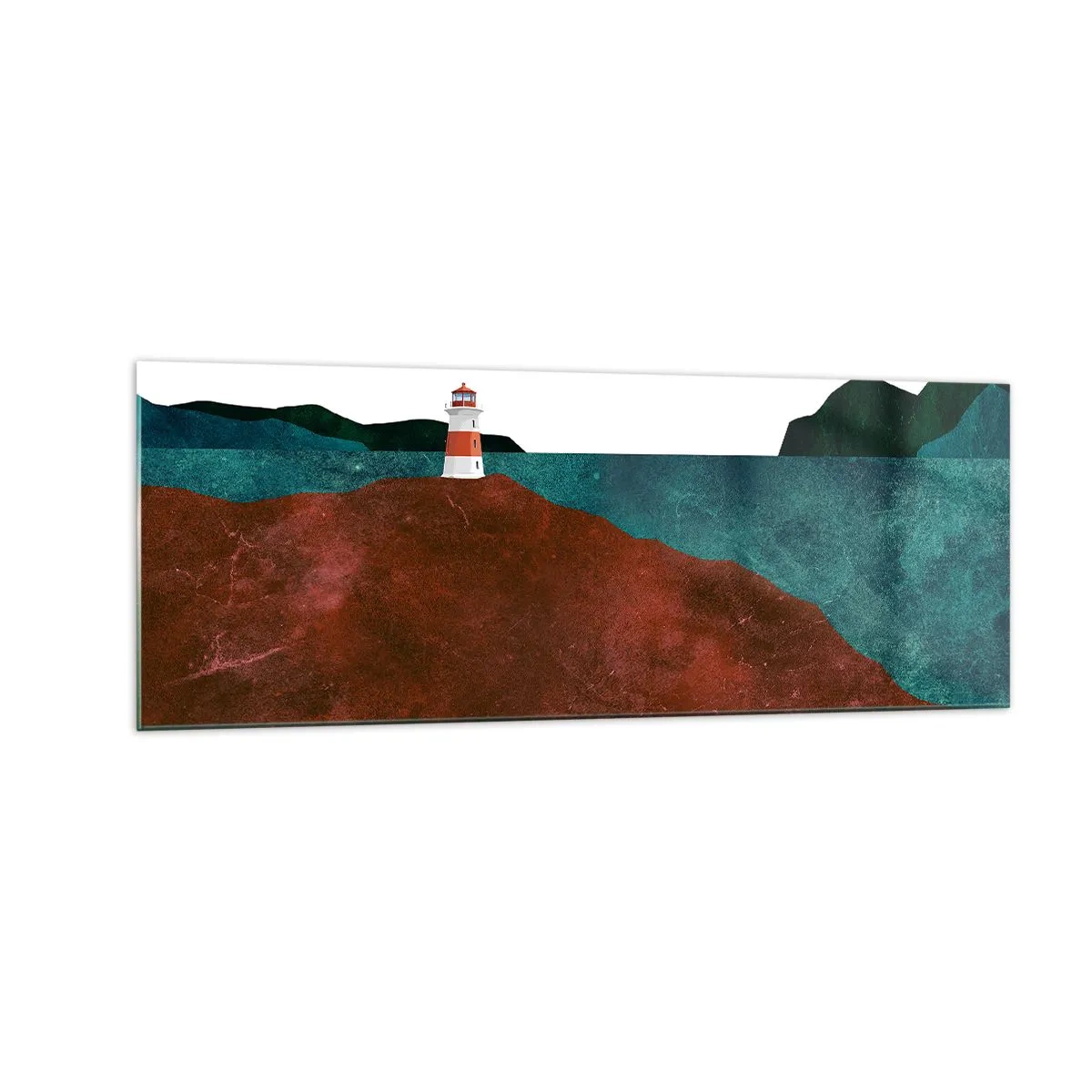 Obraz na skle - Hľadiaca na more - 140x50 cm