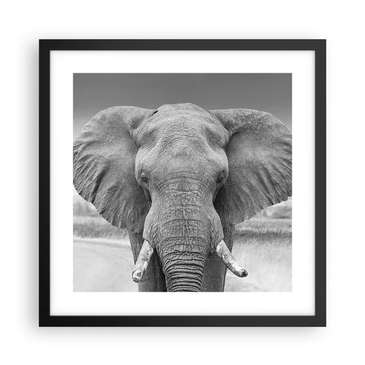 Plagát v čiernom ráme - Vitajte v mojom svete - 40x40 cm