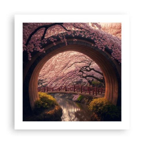 Plagát - Japonská jar - 50x50 cm
