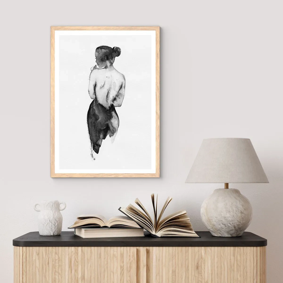 Plagát v ráme zo svetlého duba - Miznúci svet - 70x100 cm