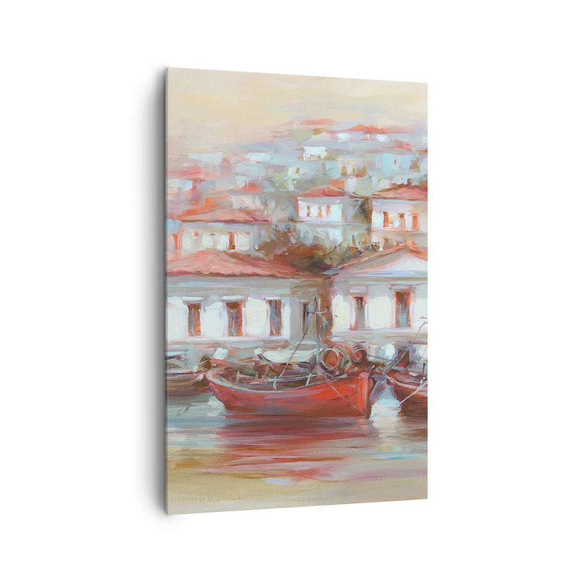 Obraz na plátne - Šťastné mestečko - 80x120 cm