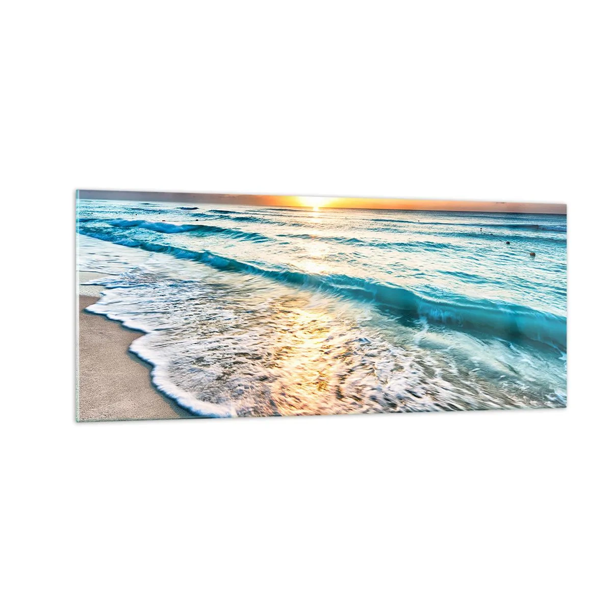 Obraz na skle - Výhľad, ktorý stojí za to - 100x40 cm