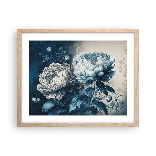 Plagát v ráme zo svetlého duba - Zhodný pár - 50x40 cm