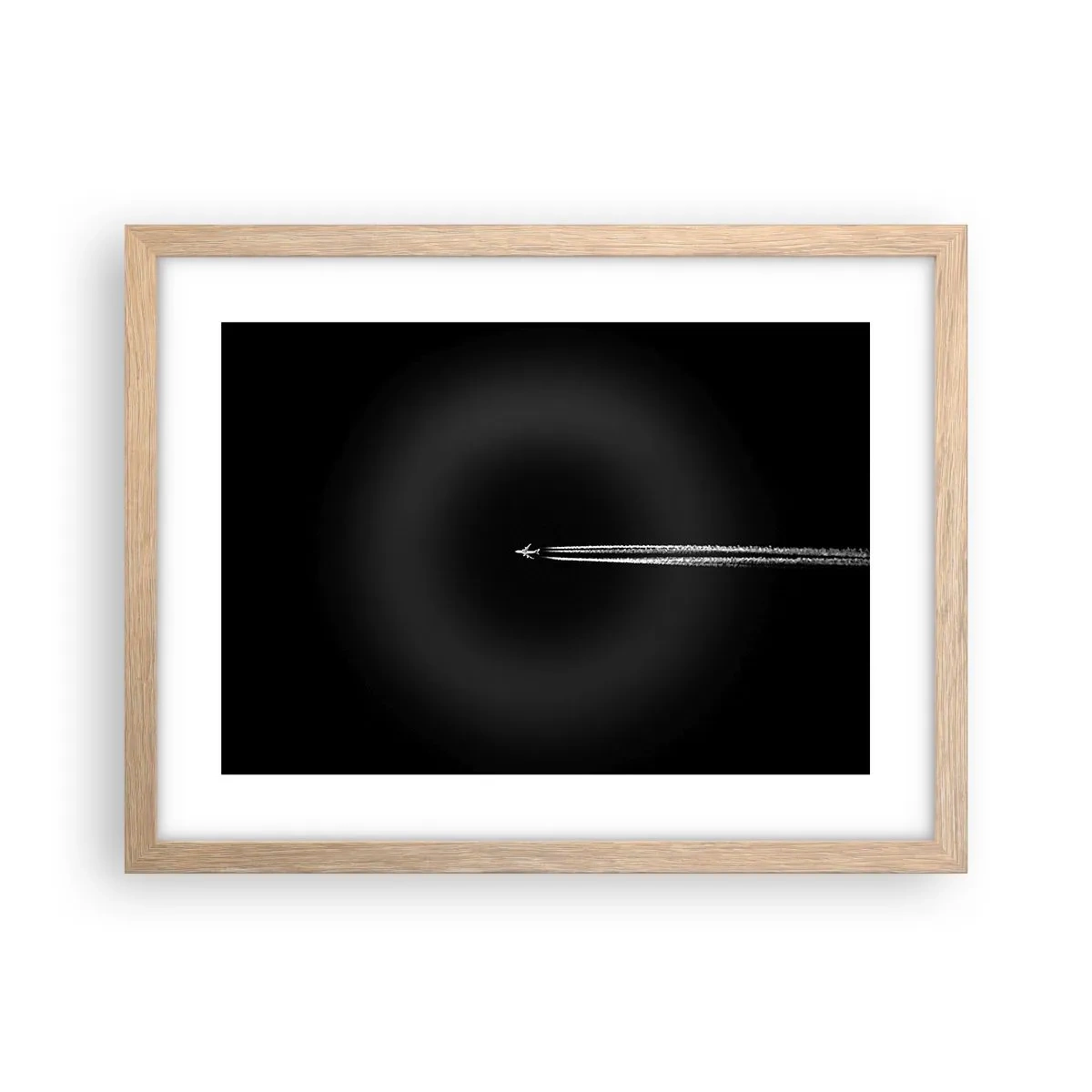 Plagát v ráme zo svetlého duba - Do inej dimenzie - 40x30 cm