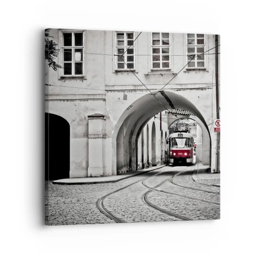 Obraz na plátne - Mestským labyrintom - 30x30 cm