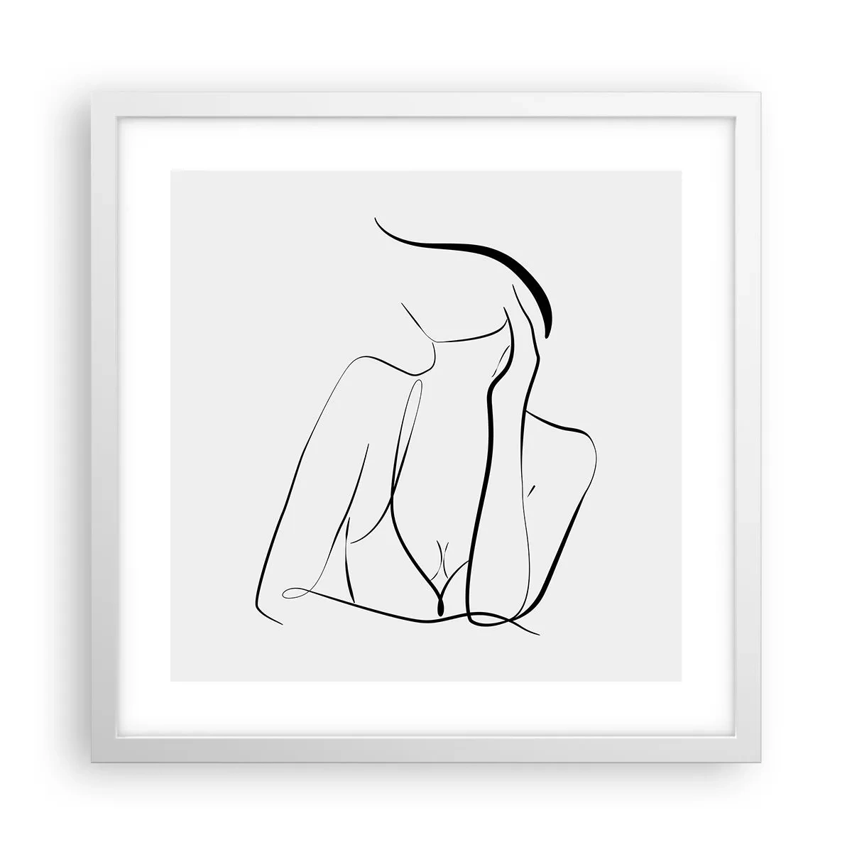 Plagát v bielom ráme - Na vlne snov - 40x40 cm