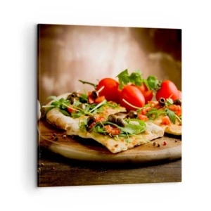 Obraz na plátne - Priamo z pece a zo záhrady - 60x60 cm