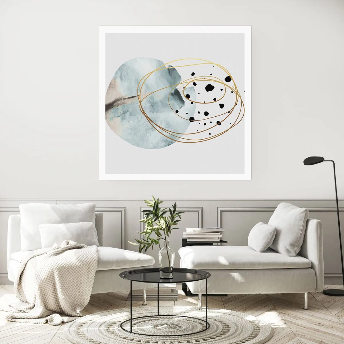 Plagát - V objatí priestoru - 60x60 cm