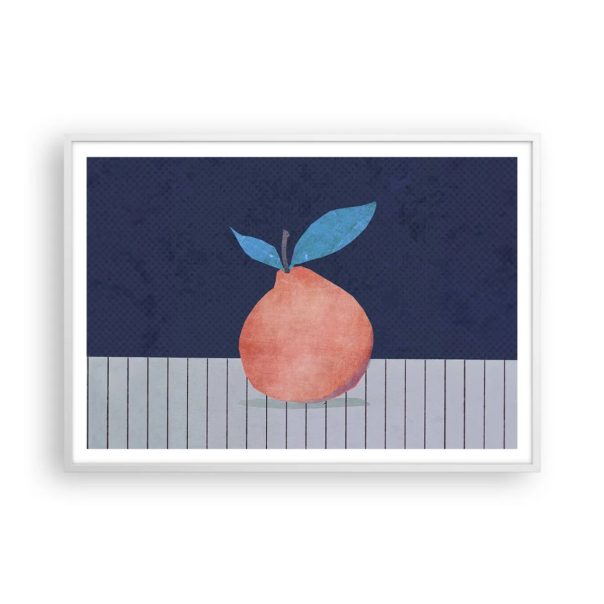 Plagát v bielom ráme - Konvexita a rovina - 100x70 cm