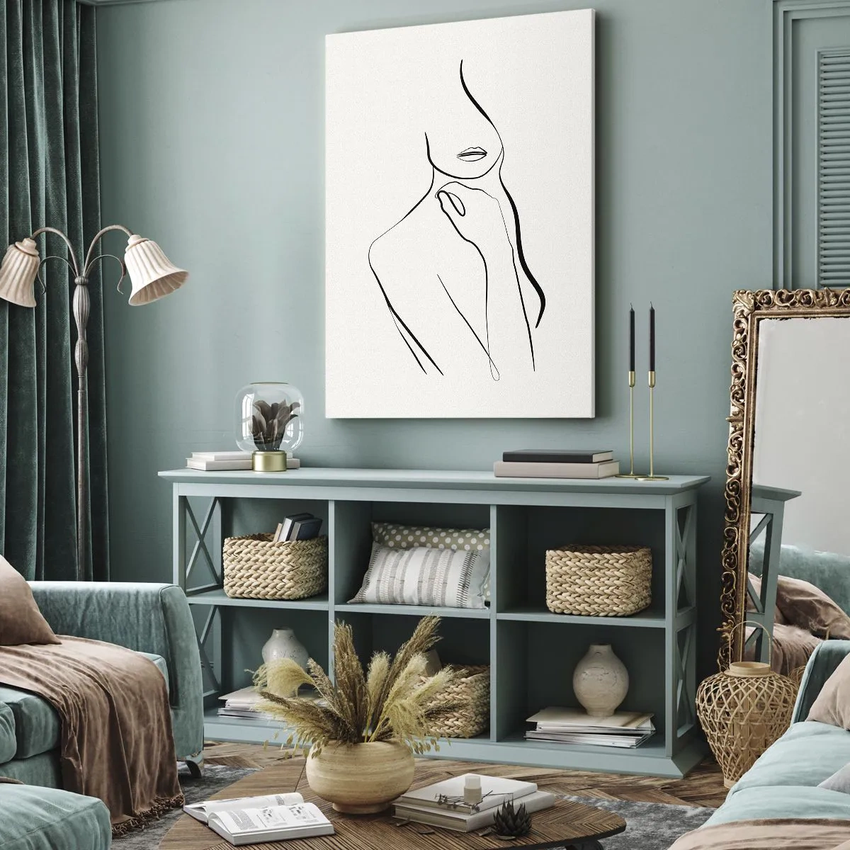 Obraz na plátne - Vlna melanchólie - 70x100 cm