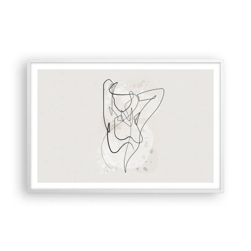 Plagát v bielom ráme - Umenie zvádzania - 91x61 cm