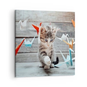 Obraz na plátne - Prvá lekcia - 60x60 cm