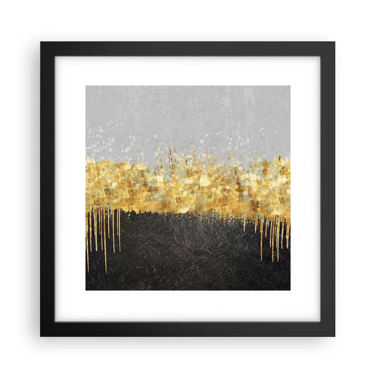 Plagát v čiernom ráme - Dovnútra a nahor - 30x30 cm