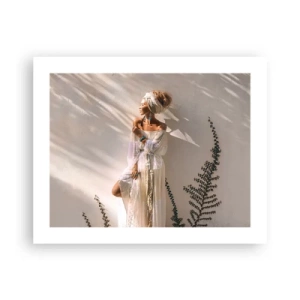 Plagát - Slnko a dievča - 50x40 cm