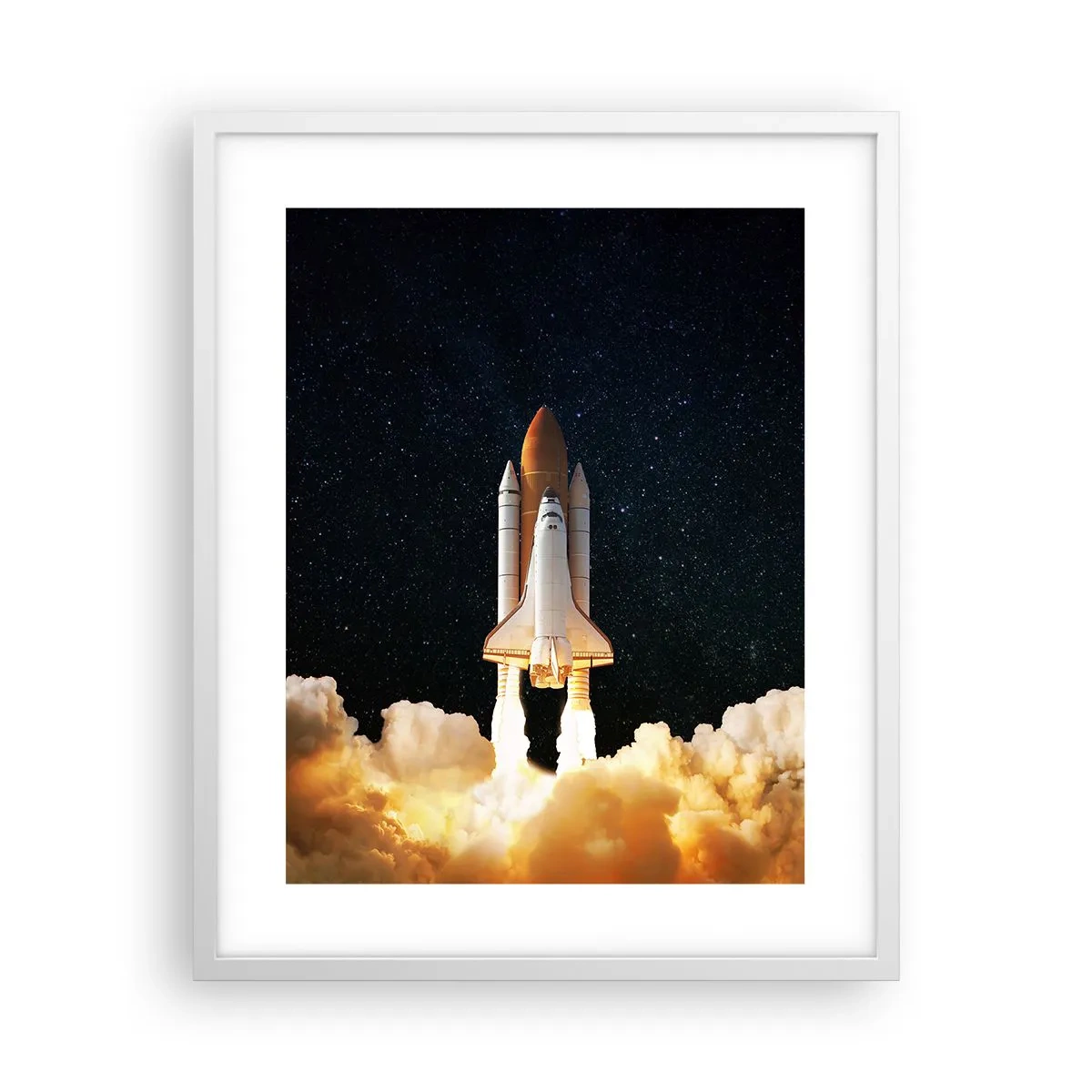 Plagát v bielom ráme - Ad astra! - 40x50 cm
