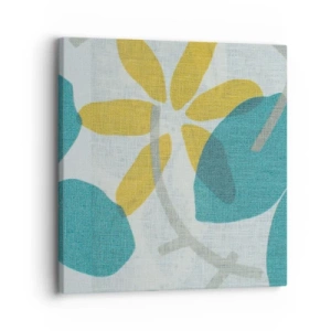 Obraz na plátne - Medzi azúrovými listami - 30x30 cm