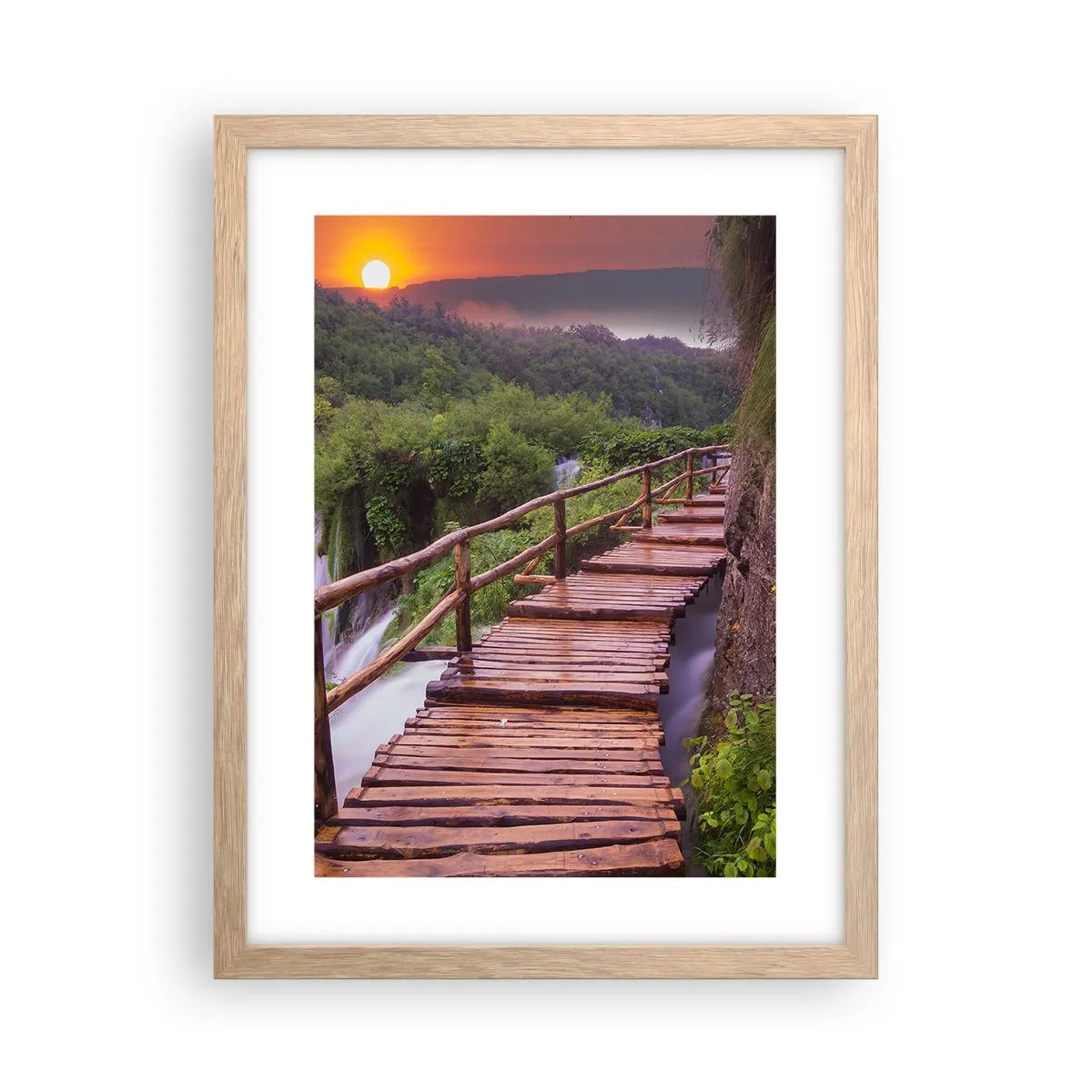 Plagát v ráme zo svetlého duba - Neuveriteľná krása - 30x40 cm