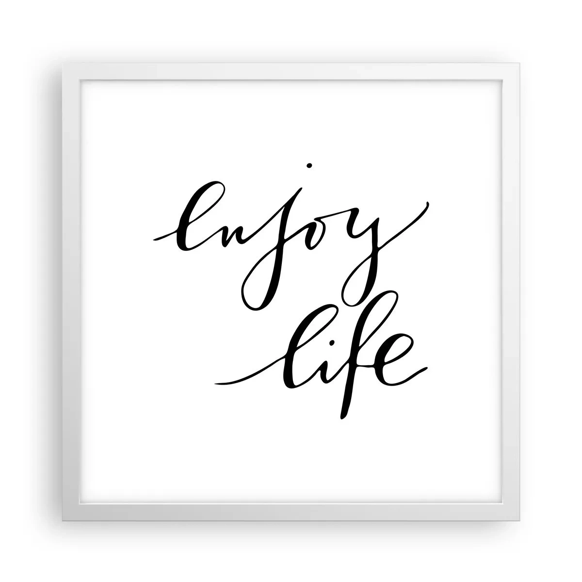 Plagát v bielom ráme - Niet čo dodať… - 40x40 cm