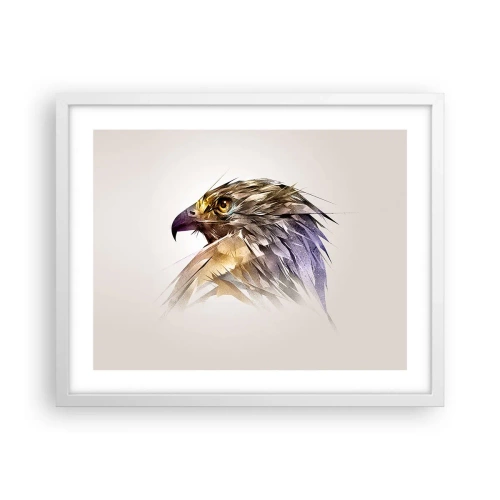 Plagát v bielom ráme - Portrét bojovníka - 50x40 cm