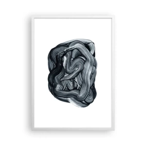 Plagát v bielom ráme - Nie je to tak jednoduché - 50x70 cm