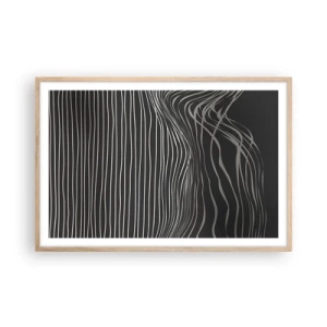 Plagát v ráme zo svetlého duba - Rytmus a prízvuk - 91x61 cm