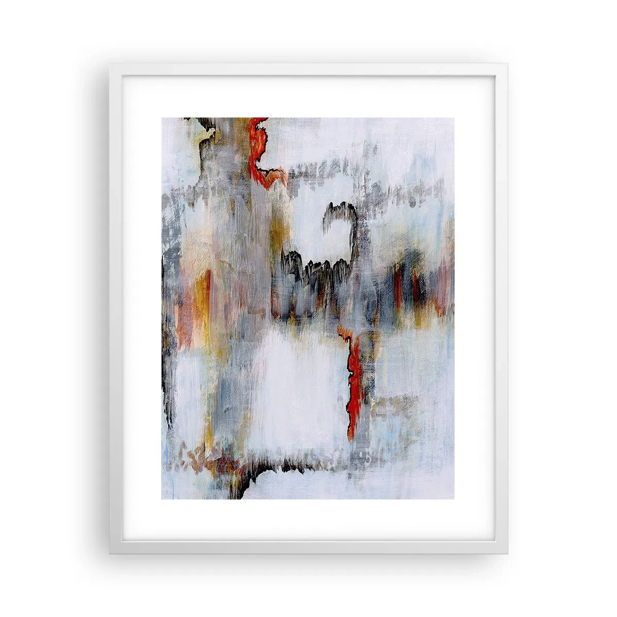 Plagát v bielom ráme - Paličkou po vode - 40x50 cm