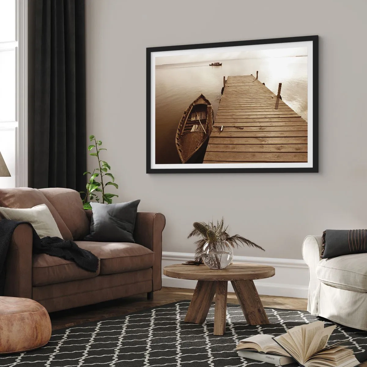 Plagát v čiernom ráme - Veľký pokoj - 70x50 cm