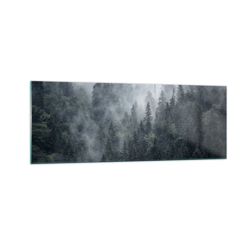 Obraz na skle - Lesné svitania - 140x50 cm