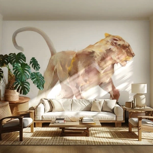 Fototapeta Standard Eco - Divoká elegancia - Zvieratá, Lev, Abstrakcia - 250x175 cm