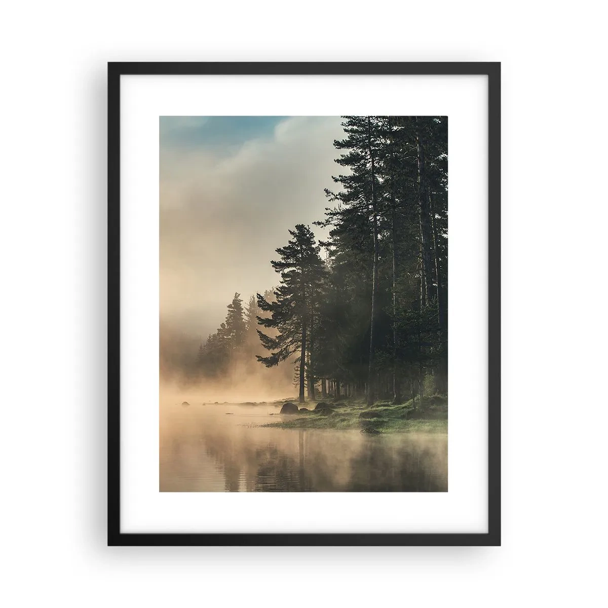 Plagát v čiernom ráme - Zrodenie dňa - 40x50 cm