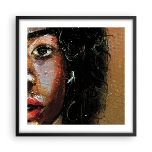 Plagát v čiernom ráme - Čierna a jas - 50x50 cm