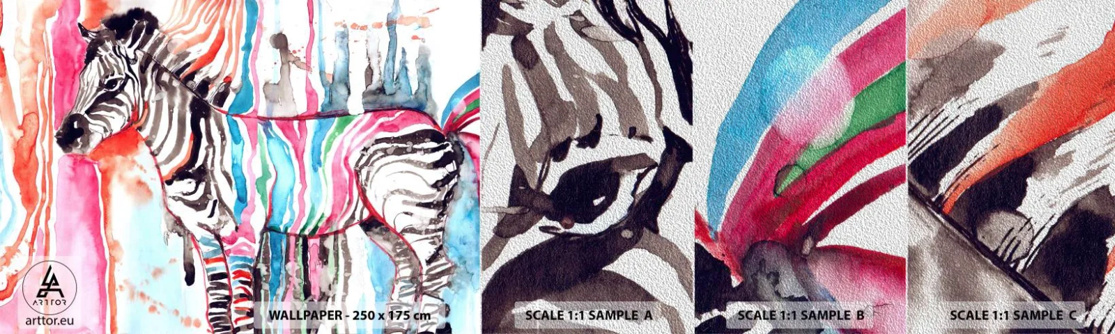 Vzorka fototapety Premium Sand - Bezstarostný vtip prírody - Abstrakcia, Rebrá, Grafika - 100x30 cm