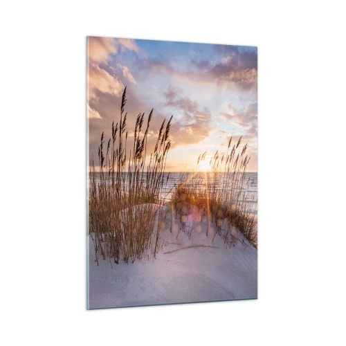 Obraz na skle - Rozlúčka so slnkom a vetrom - 50x70 cm