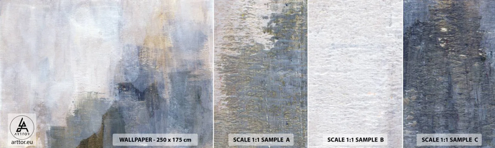 Vzorka Fototapeta Standard Eco - Tóny a akordy farieb - Abstrakcia, Kus, Maľovanie - 100x30 cm