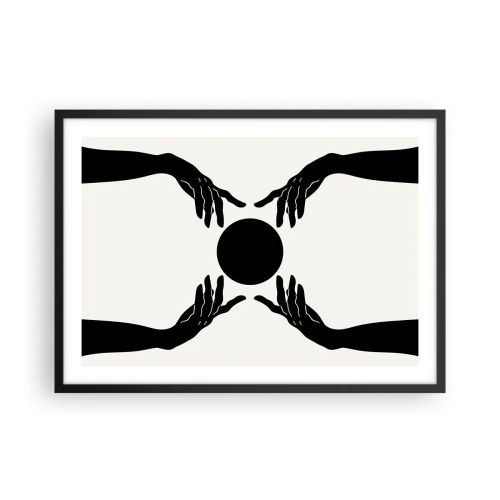 Plagát v čiernom ráme - Tajné znamenie - 70x50 cm