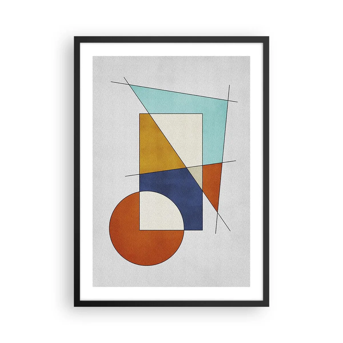 Plagát v čiernom ráme - Abstrakcia: modernistická zábava - 50x70 cm