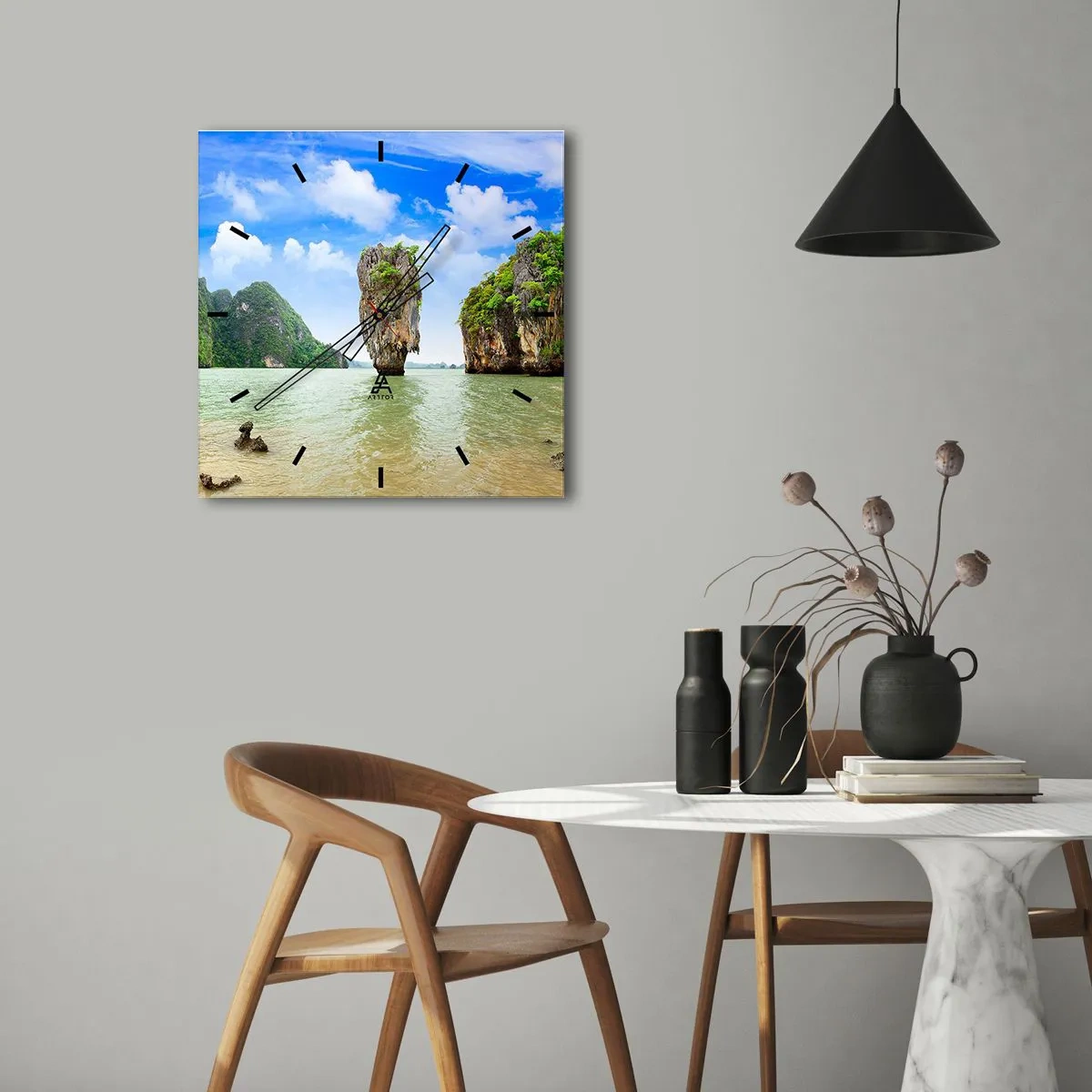 Nástenné hodiny - Skalné divy prírody - 40x40 cm