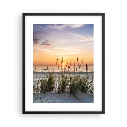 Plagát v čiernom ráme - Pozri sa, predstav si a pociť - 40x50 cm